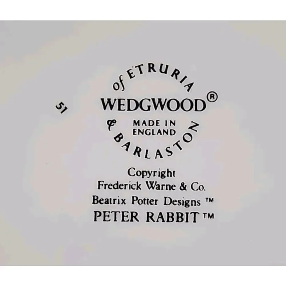 Vintage Wedgwood Peter Rabbit Accessory‎ Case W Lid U147